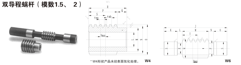 雙導成蝸桿
